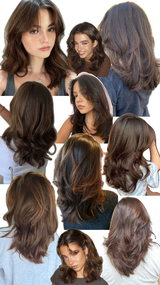 Haircuts For Medium Length Hair, Brown Hair Inspo, Hair Inspiration Long, Layered Haircuts For Medium Hair, 90s Hairstyles, Hair Stylies, Haircuts For Medium Hair, Haircuts Straight Hair, Hair Makeover