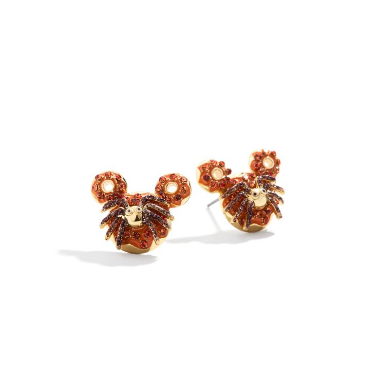 PRICES MAY VARY. Step into the spooky season with these adorable Mickey Mouse Disney Spider Donut Earrings. This is an officially licensed Disney product. Featuring dazzling glass stones and colorful enamel, they’re a wickedly cute way to show your love for Halloween and Mickey Perfect for trick-or-treating or a spooky night out, donut let these slip away! Materials: Glass stones, enamel. Gold plated brass. Closure: Post Back. Allergy Information: Hypoallergenic Step into the spooky season with Mickey Mouse Ghost, Spider Donuts, Donut Earrings, Donuts Earrings, Spooky Night, Mickey Mouse Halloween, Spider Earrings, Ghost Earrings, Halloween Earrings