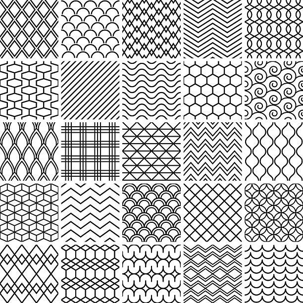 black and white abstract geometric designs