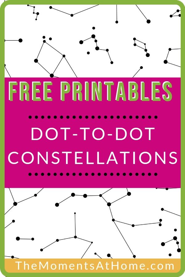 the free printables for dot - to - dot constellations