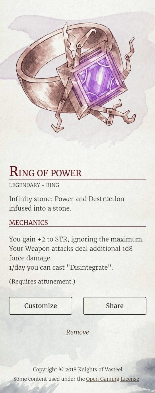 the ring of power website is shown