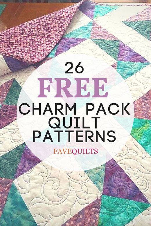 a quilt with the words free charm pack quilt patterns in front of it and an image of