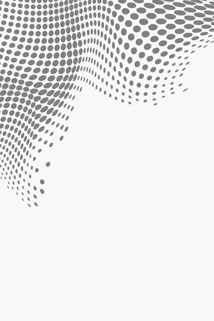 an abstract gray and white background with halftone dots in the shape of a wave