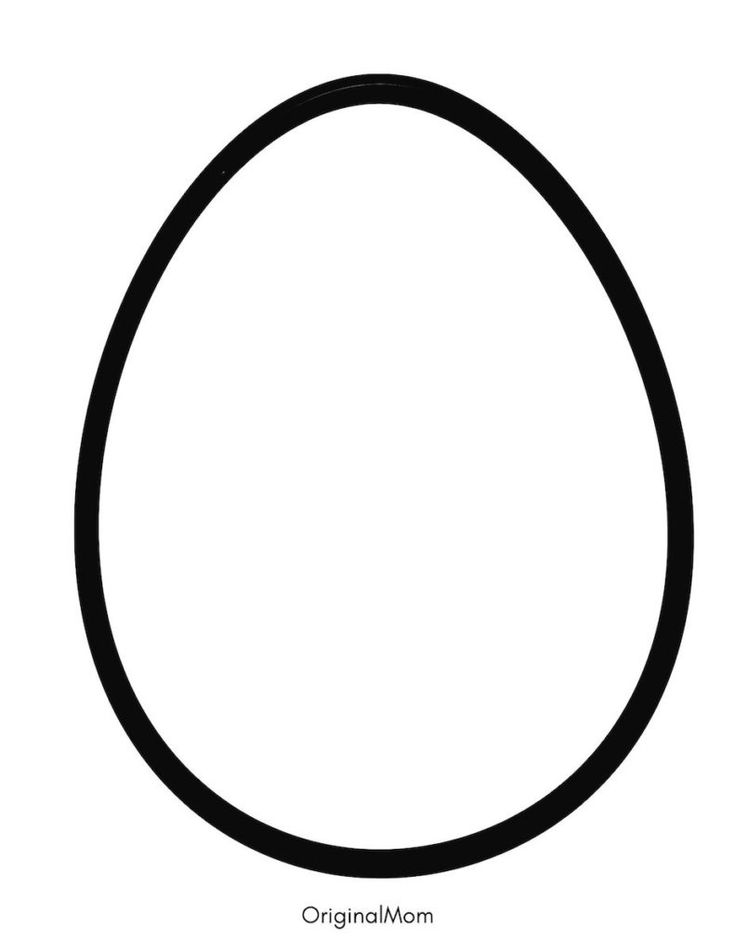 an egg is shown in black and white with the word originmom on it