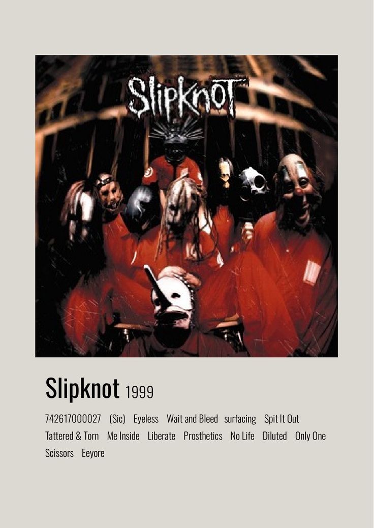 slipknot's album cover art for their single, titled slipknot 1989