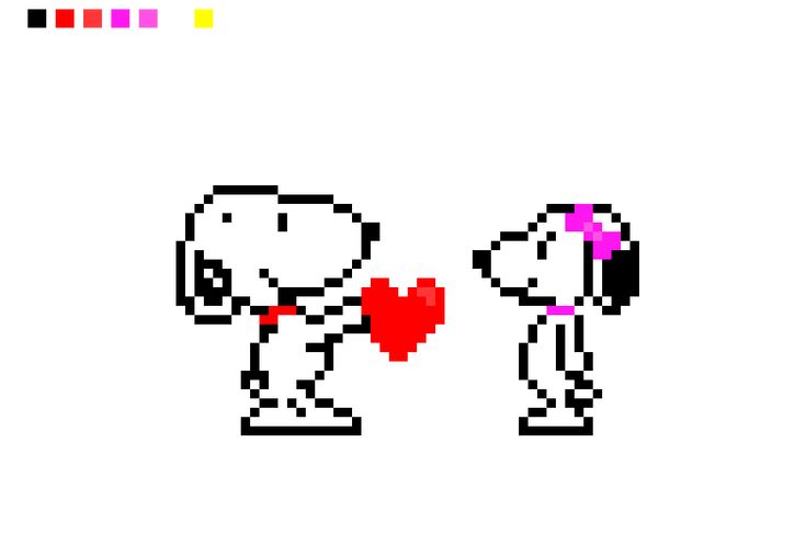 an old - school pixel art drawing of two people holding a heart