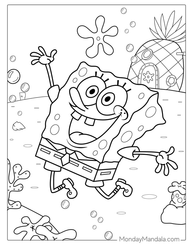 17+ Sponge Bob Coloring Pages