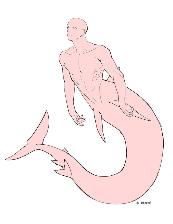 a drawing of a naked man sitting on top of a pink whale tail with one foot in the air