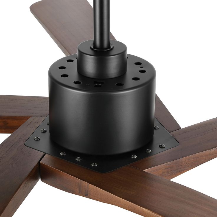 Keep your space cool without sacrificing on style with this sleek, clean-lined ceiling fan. Five solid wood blades pairing the metal shell reflect the elegant design of the fan and deliver highly efficient air. The quiet, reversible DC motor allows you to change the fan's direction seasonally for cooling relief in summer and better distribution of warm air in winter. This 5-blade ceiling fan is ideal for living room, bedroom, dining rooms, kitchen or family rooms. GETLEDEL 64-in Black Indoor Cei Ceiling Fans For Vaulted Ceilings, Vaulted Ceiling Fan, Ceiling Fans For Living Room, Large Ceiling Fan Living Rooms, Black Ceiling Fan Bedroom, Black Ceiling Fan Living Room, Kitchen Ceiling Fan With Light, Ceiling Fan Ideas, Great Room Ceiling Fan