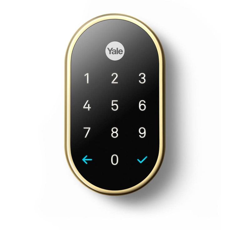 an electronic keypad with the word vale on it's front and side buttons