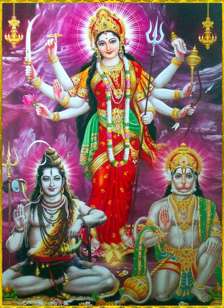 DURGA DEVI ॐ Adi Shankaracharya, Devi Maa, Maa Durga Photo, Ma Durga, Shiva Shankara, Durga Kali, Happy Navratri Images, Hanuman Chalisa, Shri Hanuman