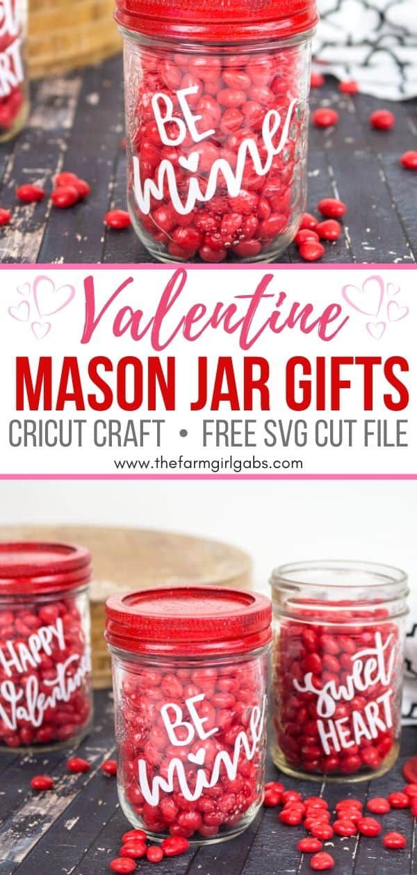 valentine mason jar gifts with free printables