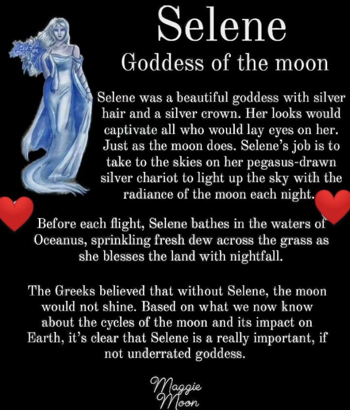 the poem for selene goddess of the moon