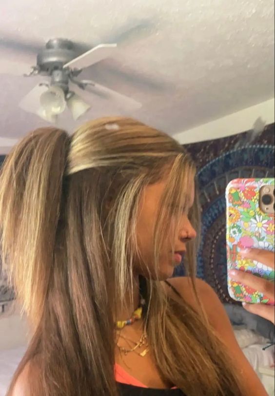 Hair Styles For Highschool, Straight Hairstyles White Girl, Good School Hairstyles, Basic White Girl Hairstyles, Cute Hair Inspo For School, Cute Hairstyles For Blonde Hair, Cute White Girl Hairstyles, Cute Comfy Hairstyles, Hair Styles Updos Easy