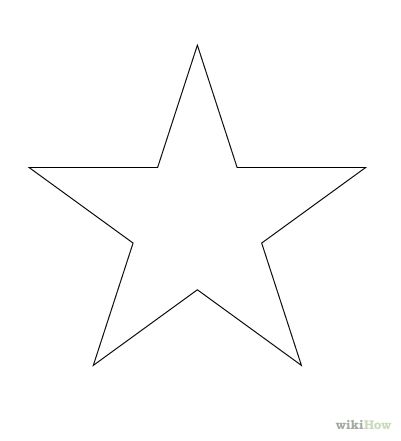 the outline of a star on a white background