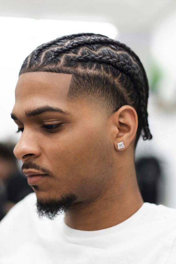 Braids For Men - Gist94 Cornrows Men, Twist Hair Men, Cornrow Styles For Men, Box Braids Men, Cornrow Braids Men, Braids With Fade, Hair Twists Black, Braid Styles For Men, Boy Braids Hairstyles