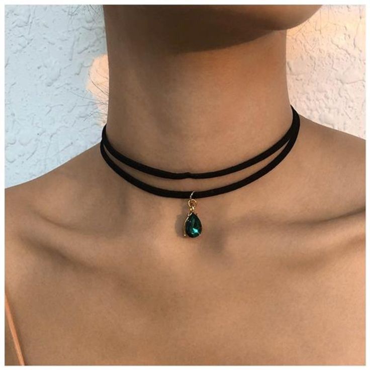 Iaceble Vintage Layered Suede Choker Necklace Green Teardrop Clavicle Necklace Black Velvet Choker Necklace Cz Emerald Pendant Necklace Collar Jewelry For Women And Girls Fast Shipping Brand New In Box, Still Factory Sealed Click "Buy Now" Button To Place Order Secure, Verified Payments Via Facebook And Paypal Delivery: Estimated 3-5 Days Returns Accepted: Free 30-Day Returns. Layered Black Velvet Clavicle Necklace With Fashion Design,The First Choice For Most Girls. Green Rhinestone Pendant Cho Choker Necklace Aesthetic, Choker Necklace Outfit, Minimalist Jewlery, Choker Outfit, Suede Choker Necklace, Emerald Pendant Necklace, Black Velvet Choker Necklace, Suede Necklace, Choker Necklace Black