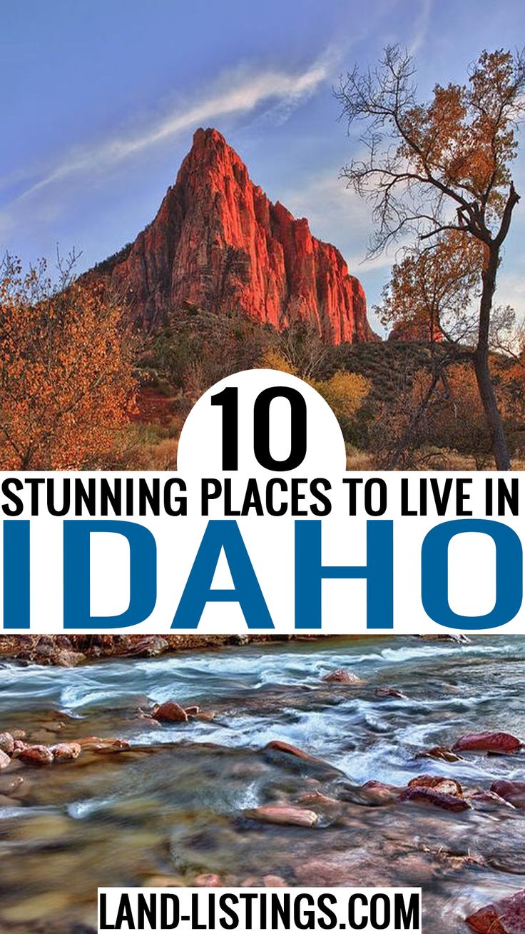 10 Stunning Places To Live In Idaho | Idaho Living Ideas | Best Places To Go In Idaho | Cheap Lands Idaho Living, Realestate Investing, Cheap Land, Dream Property, Places To Live, Time Running Out, Vacant Land, Living Ideas, Land For Sale