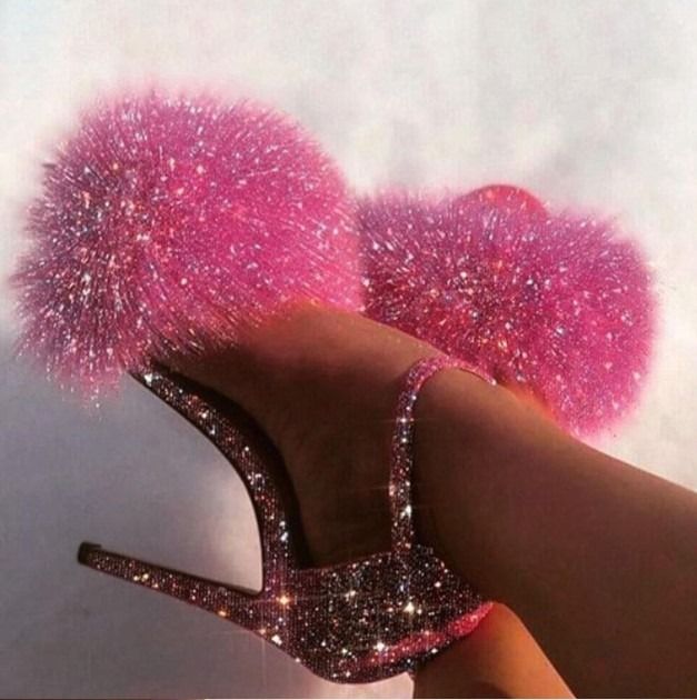 Pink High Heels Ankle Strap Glitter Fashion Sandals on Storenvy Pink Birthday Shoes, Hope Scope, Cute Pink Heels, Scandalous Outfits, Fashionista Aesthetic, Glittery Heels, Fancy High Heels, Fluffy Heels, Hello Kitty Y2k