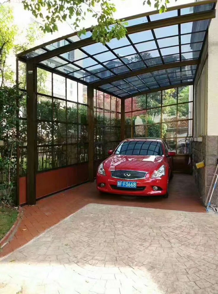 catch wall aluminium single side car parking | Shed roof design, Roof ...