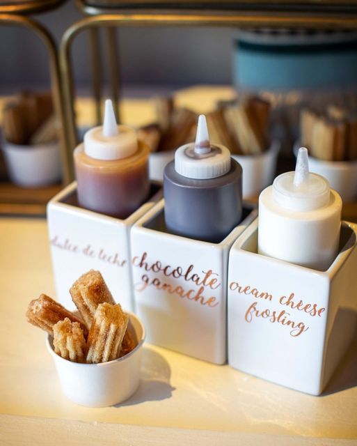 small containers with food items in them on a table