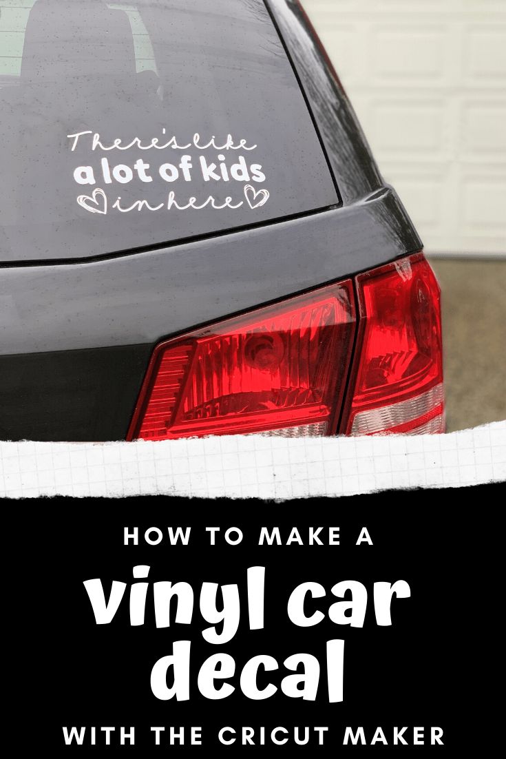 a car with the words how to make a vinyl car decal