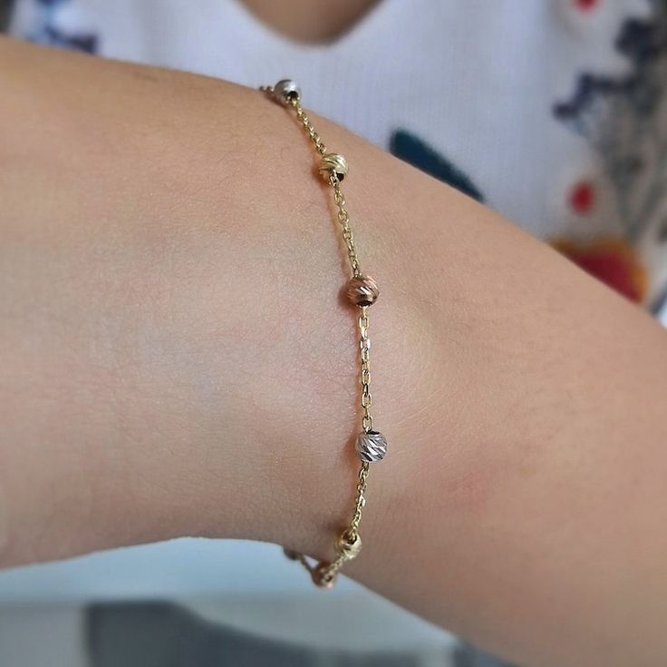 14K Solid Gold Dorika Bracelet, Ball Bracelet Gold, Dorica Bracelet Gold, 14K Ball Bracelet, Christmas Gift Jewelry, Mothers Day Gift - Etsy Canada Bracelet Christmas, Ball Bracelet, Why Choose Us, Necklace Diy, Gifts Jewelry, Christmas Gift Jewelry, Fancy Jewelry, Gift Jewelry, Bracelet Gold