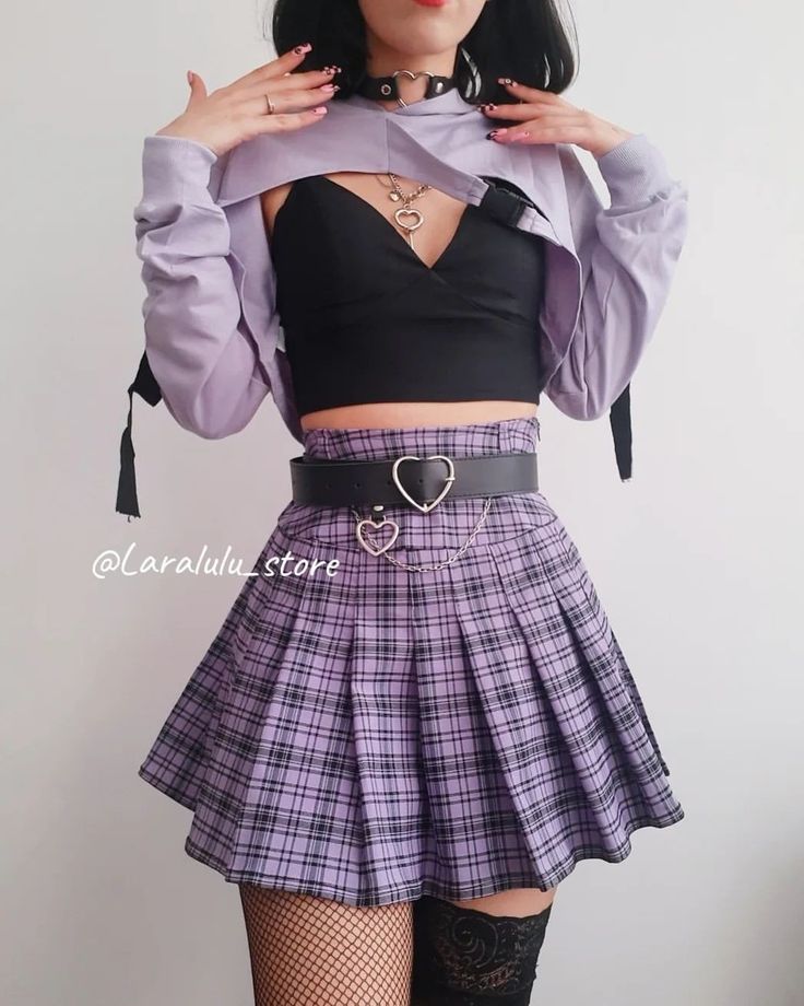 Kawaii Outfit Ideas, Egirl Fashion, Egirl Outfits, Pastel Goth Fashion, Purple Outfits, Kawaii Fashion Outfits, Mode Inspo, Goth Outfits, Alternative Outfits