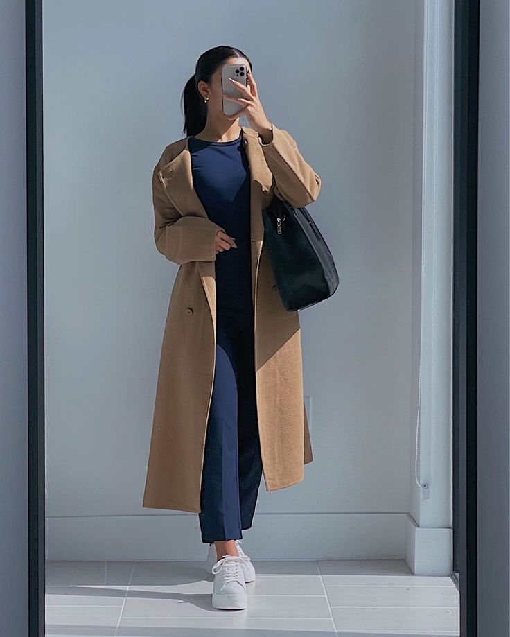 WOMEN DOUBLE FACE CHESTER LONG COAT sélectionné sur LTK Look Legging, Fashionable Work Outfit, Winter Fashion Outfits Casual, Business Casual Outfits For Work, Classy Work Outfits, Classy Casual Outfits, Stylish Work Outfits, Casual Work Outfits, Coat Outfits