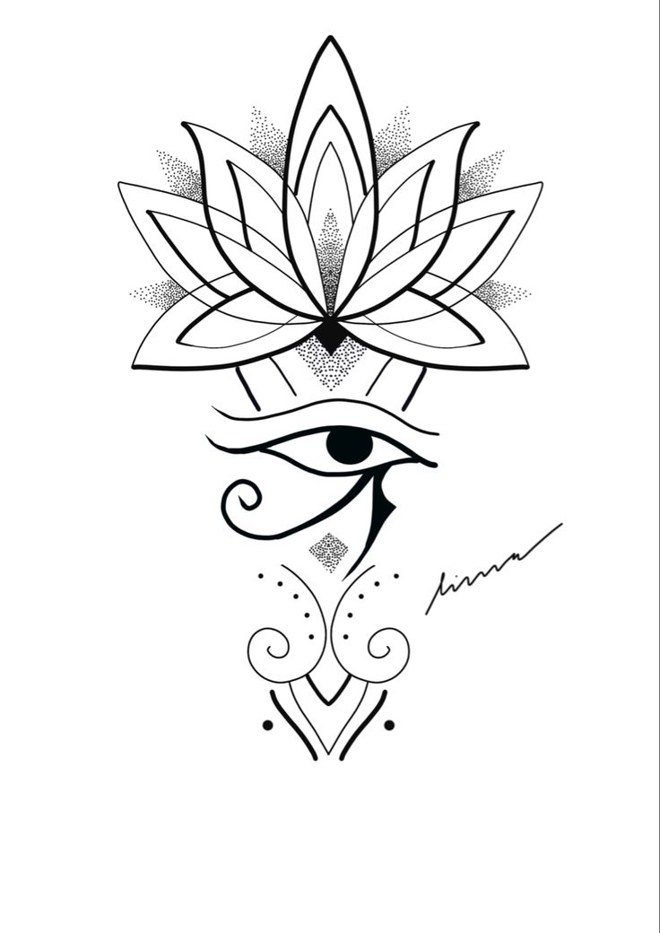 an eye with a lotus flower on it's forehead and the word i am written in