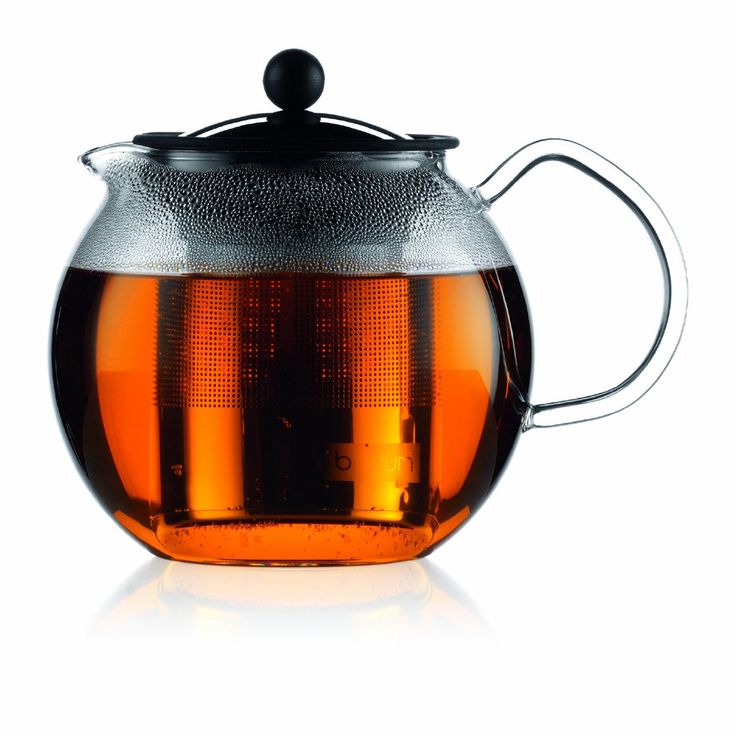 a glass tea pot filled with liquid