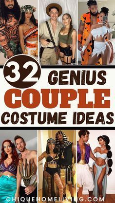 #BEAUTY ,#REALATIONSHIPS #Fashion #Outfits #Winter Outfits #Animals Non Cringe Couple Costumes, Fred Wilma Costume, Halloween Rave Couple Costumes, Crazy Couple Halloween Costumes, Halloween Interracial Couple Costumes, Men And Women Halloween Costumes, Cops Couple Costume, Couples 20s Costume, Awesome Halloween Costumes For Couples