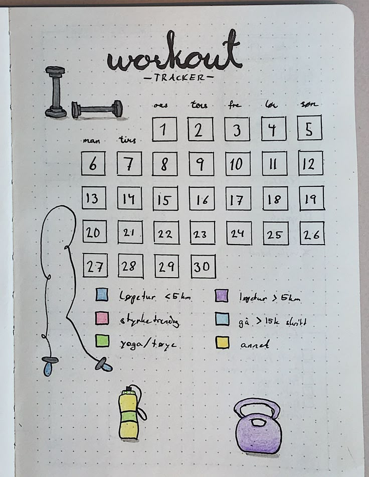 Monthly Bullet Journal cute simple easy workout tracker april draw doodle exercise Bullet Journal Work, Workout Tracker, Journal Cute, Penanda Buku, Bullet Journal Ideas Templates, Creating A Bullet Journal, Bullet Journal Mood Tracker Ideas, Bullet Journal Paper, Bullet Journal Tracker