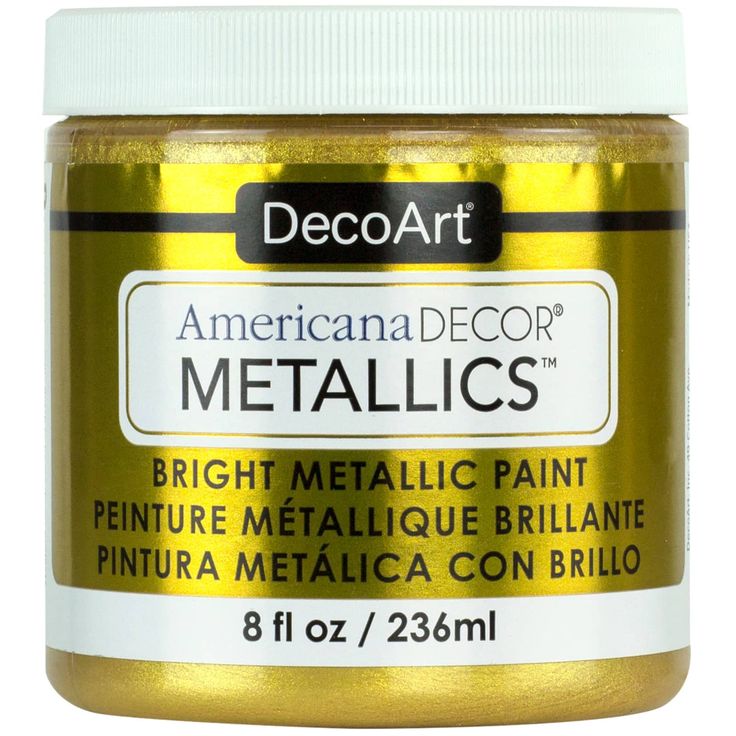 deco art metallics paint 8oz gold