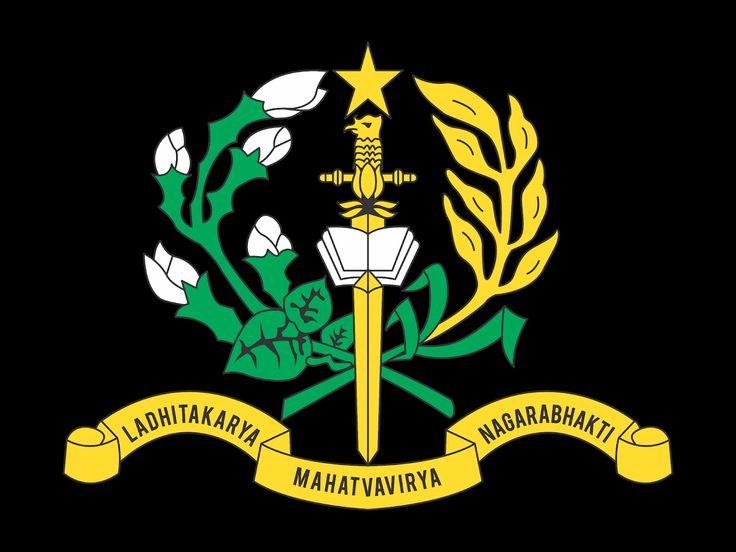 the coat of arms and insignia of the state of makatavivrya on a black background