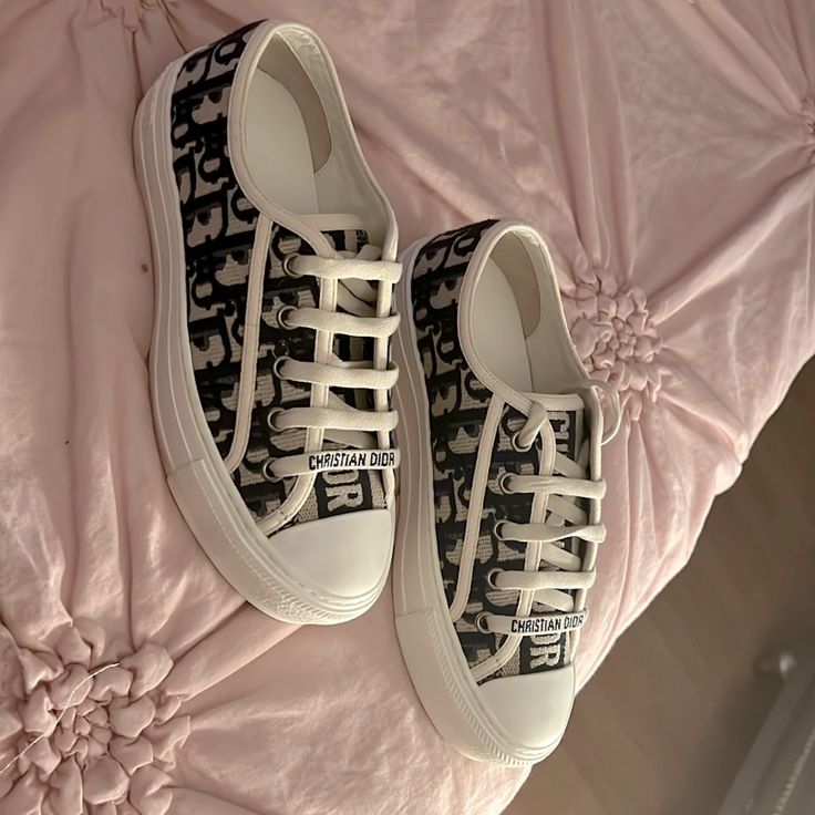 Dior Sneakers, Worn Once. 10/10 Dior Sneakers Outfit Women, Dior Shoes Outfit, Dior Sneakers Outfit, Christian Dior Shoes, Woman Sneakers, Sneaker Outfits Women, Dior Sneakers, Ootd Inspo, Girly Shoes