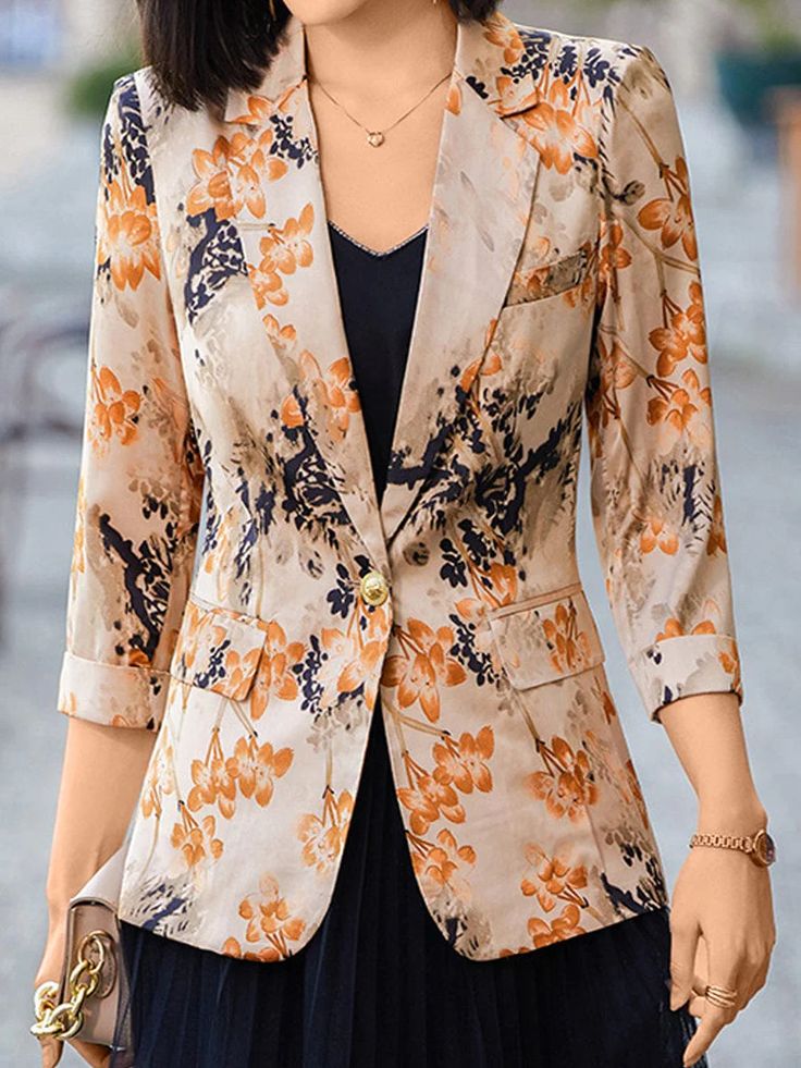 Korean Style Fashion Slim Printed Blazer This Korean Style Fashion Slim Printed Blazer is a must-have for anyone looking to elevate their wardrobe. With its trendy slim fit and contemporary print, this blazer is designed to make a fashion statement. Crafted from 100% polyester, it offers both comfort and durability, making it a versatile piece for any occasion. The blazer is available in LightGreen and Khaki colors and comes in sizes ranging from S to XXXXL, ensuring a perfect fit for everyone. Blazer Korean Style, Graduation Outfit, Printed Blazer, Heat Styling Products, Khaki Color, Blazer Fashion, Trendy Colors, Fashion Colours, Blazers For Women