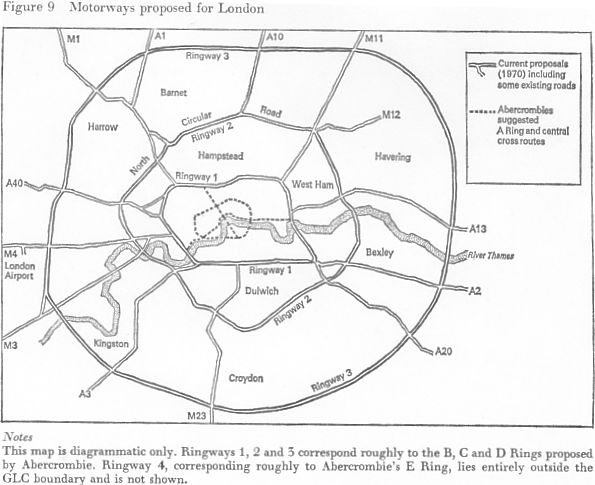 London Ringways Plan | London, Map, Cartography