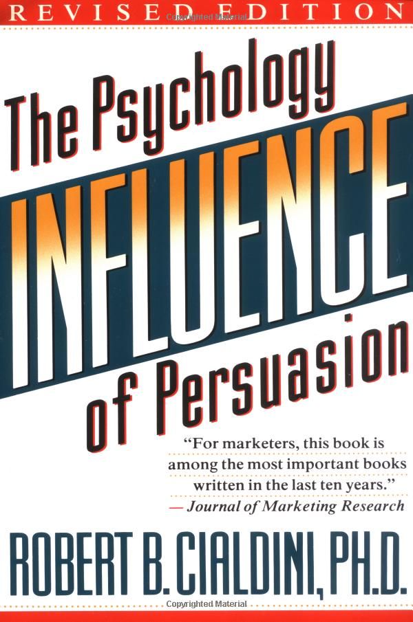 the book cover for the psychic influence of persuasion