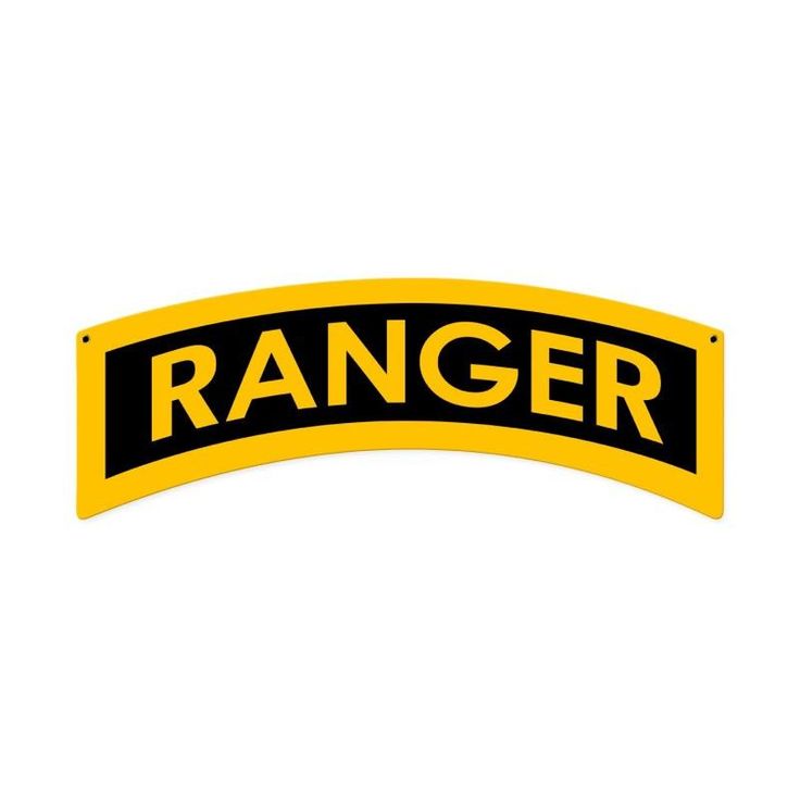 the ranger logo is yellow and black