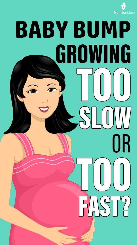 a pregnant woman with the words baby bump growing, too slow or too fast?