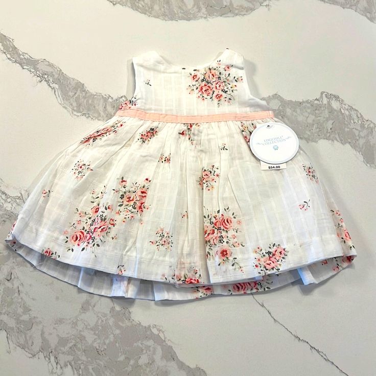 Nwt Edgehill Collection Dress In Newborn Size. Never Worn, Perfect Condition. Sewing Baby Clothes, Newborn Dresses, Kids' Dresses, Dress Collection, Random Stuff, Pink White, Baby Clothes, Colorful Dresses