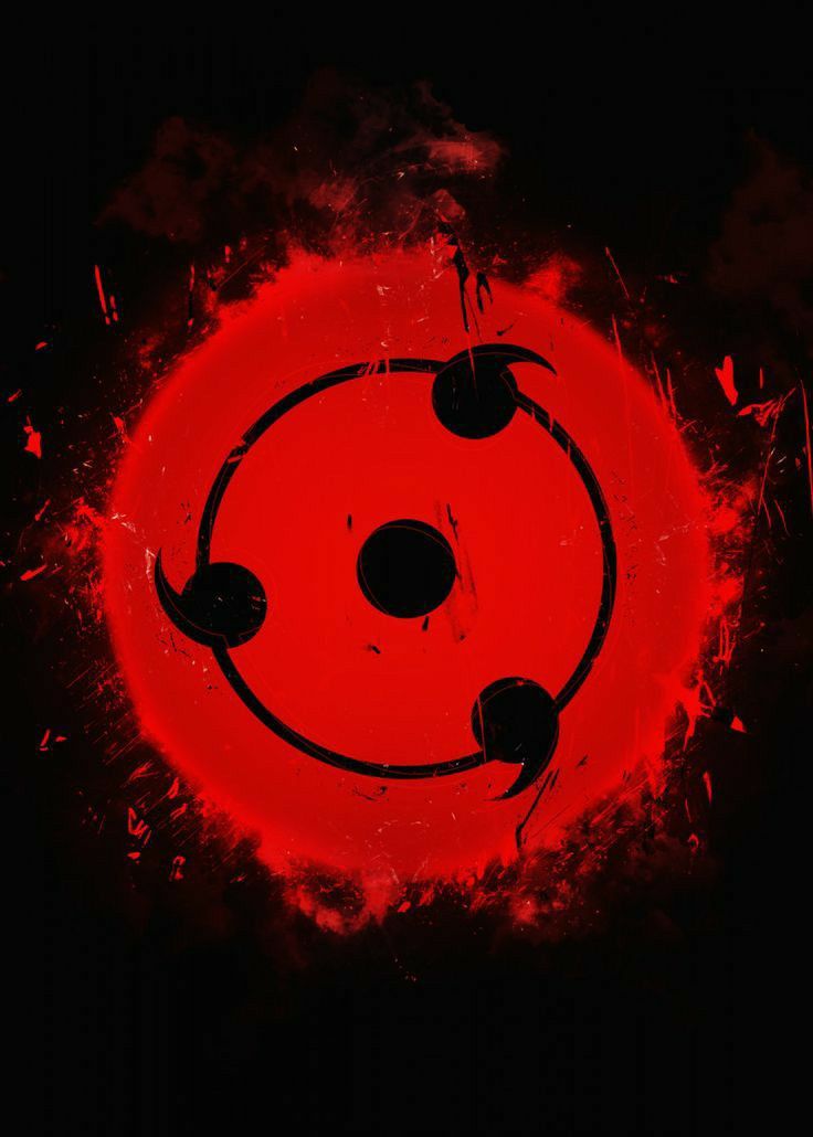 a red circle with black circles around it