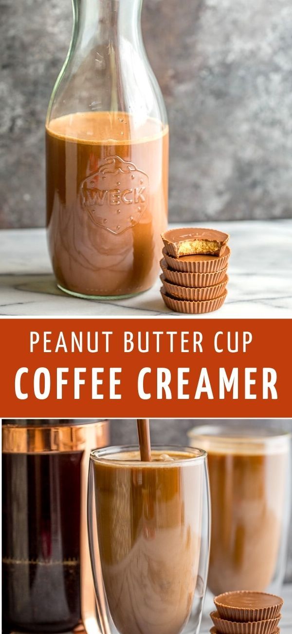 Homemade Coffee Creamer Recipe, Diy Coffee Creamer, Peanut Butter Coffee, Homemade Coffee Syrup, Flavored Coffee Creamer, Homemade Coffee Creamer, Homemade Peanut Butter Cups, Coffee Creamer Recipe, Creamer Recipe