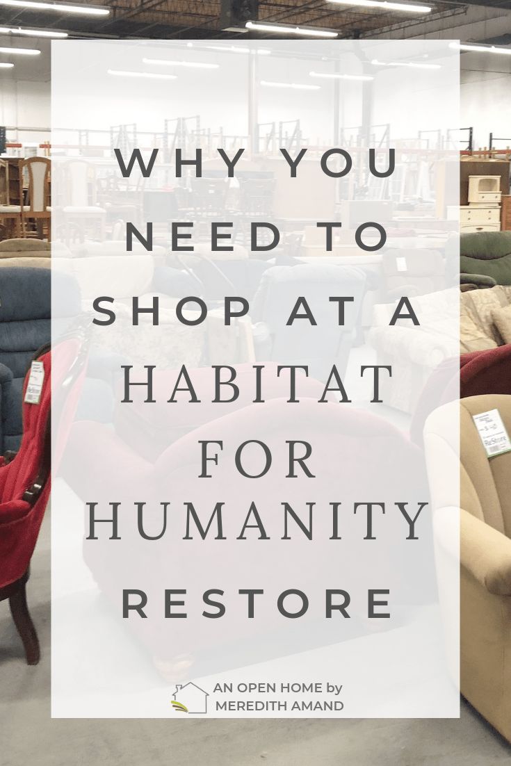 the words, why you need to shop at a habitat for humanity restore