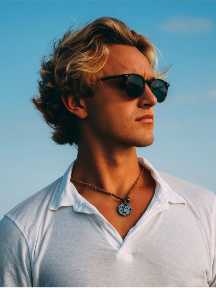 the Globe coin is the perfect Luxury surf necklace for all adveture seekers & Travelers Surf Necklace, Lost Treasure, Navigating Life, Life Is An Adventure, Coin Necklace, Braided Leather, Leather Chain, Black Pearl, Pearl White