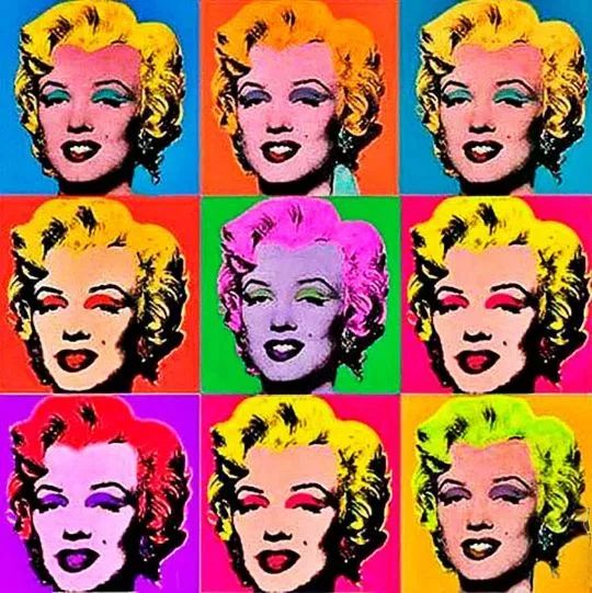 the faces of marilyn monroe in pop art