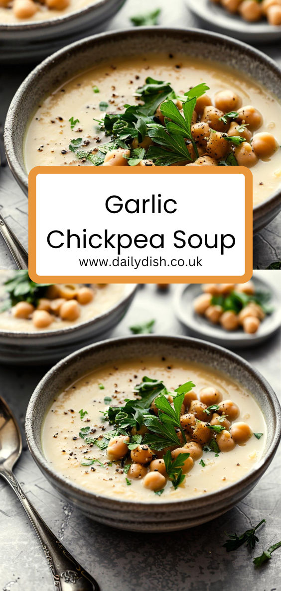 Garlic Chickpea Soup