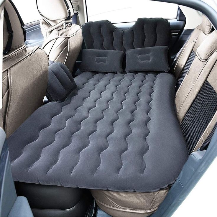 an inflatable car seat cushion is shown