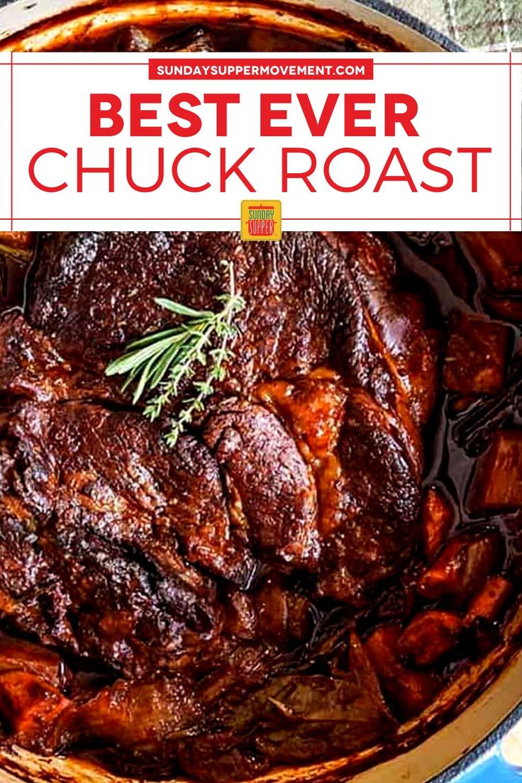 the best ever chuck roast recipe in a pot